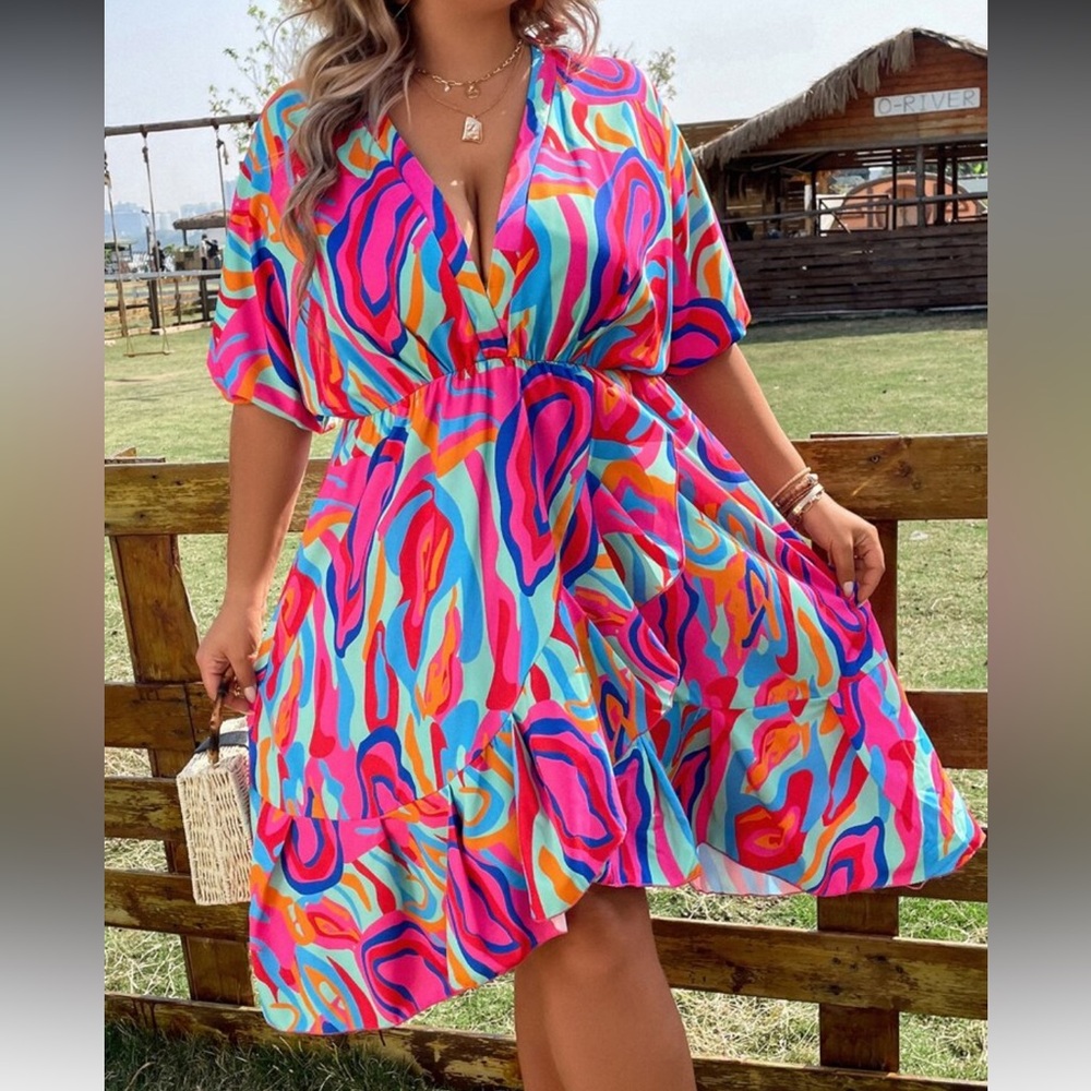 Vibrant Multicolor Women's Dress